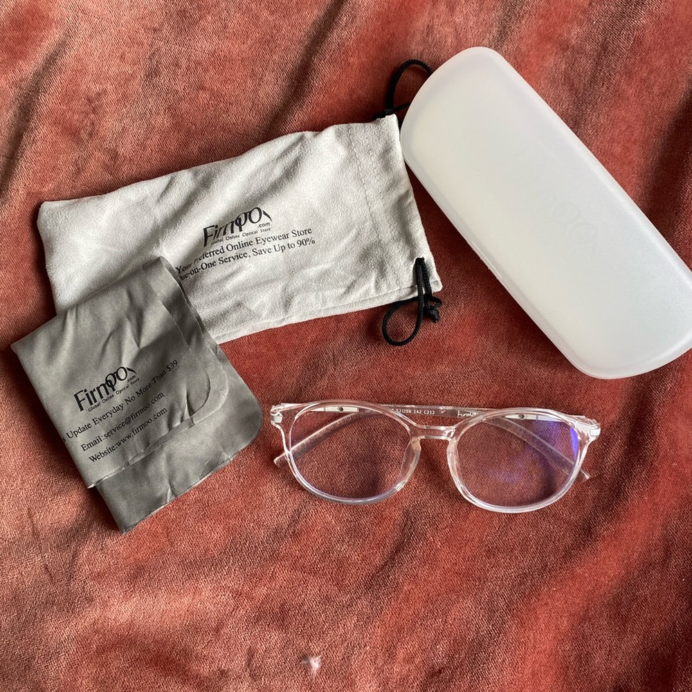 Clear, blue light glasses